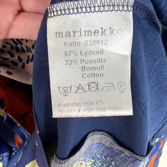 Marimekko Katte Dress Mini Midi Floral Print Scandinavian Summer Sun Scandi Girl - Picture 9 of 14